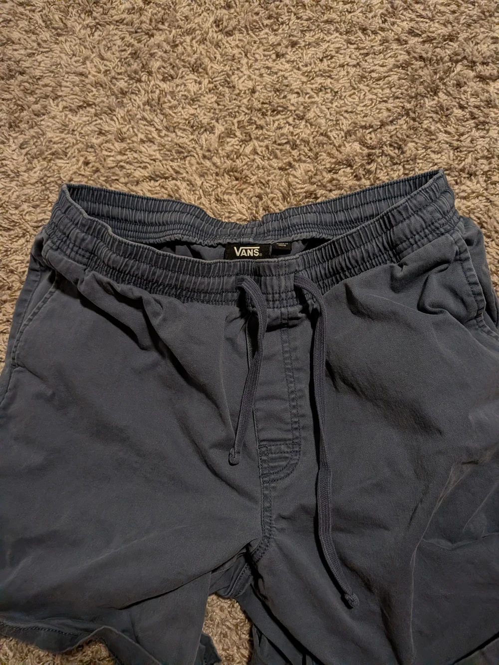 Vans Men's Navy Drawstring Casual Shorts